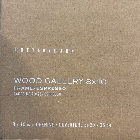 Pottery Barn Wood Gallery Oversized Mat Frame 8x10 in Espresso Brown New In Box! - Picture 3 of 14